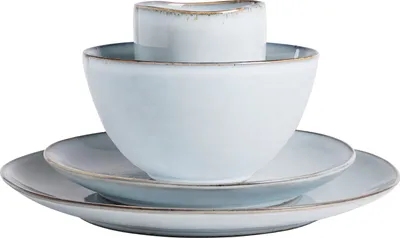 Produktbild von Mica Decorations Tabo Service Set für 4 Personen - Keramik - Grau