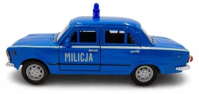 Produktbild von Welly Fiat 125p Milizpolizei Metallmodellauto Maßstab 1:34