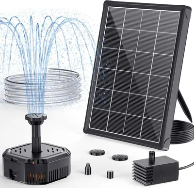 Produktbild von Solarbrunnen 4 W, mit Filter, für Vogelbad, Solar Teichpumpe