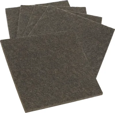 Produktbild von Adsamm® | 5 x Filzgleiter / 100x100 mm / Braun / quadratisch / 3.5 mm starke selbstklebende Filz-Möbelgleiter in