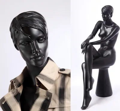 Image de Euroton NOUVEAU QT16-8 beau mannequin laqué noir mat