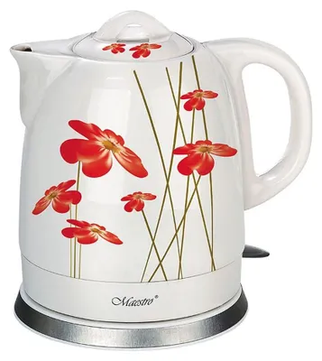 Produktbild von Maestro Feel Mr-066-red Flowers 1.5l 1200w Wasserkocher One Size / EU Plug 220V One Size