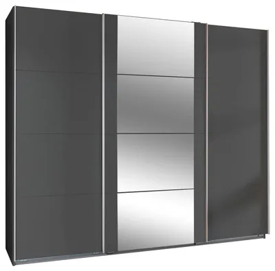 Immagine prodotto di Armadio ad ante scorrevoli Berna Armadio design selezionabile, grafite, 270x64x210cm