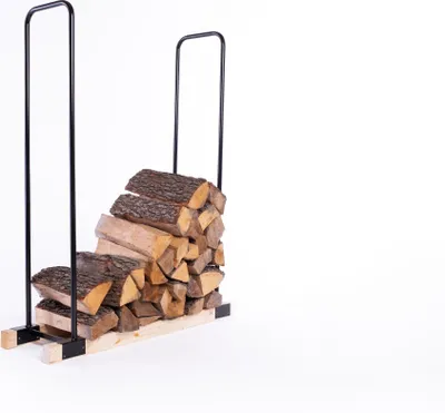 Produktbild von Kaminholzregal Holzstapelhilfe schwarz pulverbeschichtet für bis zu 13,0 m Holzlager