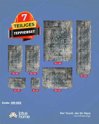 Produktbild von 7-teiliges Teppich-Set GR-282.