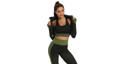Obrázok produktu pre Yoga Sense fitness set dámsky sv. zelená, M