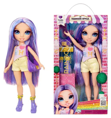 Zdjęcie produktu dla Rainbow High My Fashion Style Fashion Dolls - Violet, Lalka modowa, Damski, 4 lat(a), Chłopak, dziewczyna, 280 mm, Wielobarwny