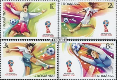 Produktbild von Briefmarken Rumänien 2018 Mi 7387-7390 (kompl.Ausg.) postfrisch Fußball-WM Russland