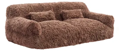 Produktbild von CHITA Sofa aus Fleece, platzsparend, Vakuum-Kompression, Couch 2-Sitzer inkl. 2 Kissen & 1 Decke, kein Aufbau erforderlich