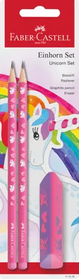 Immagine prodotto di Faber-Castell 111516 FABER-CASTELL set da scrittura unicorno, rosa, 3 pezzi
