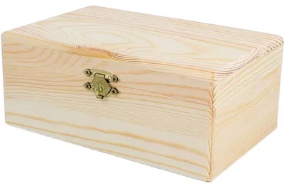 Holzbox aus Kiefer, 20 x 10,5 x 3,5 cm, 0,7 l