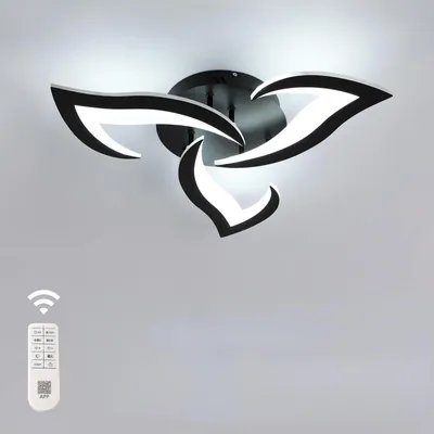 Immagine prodotto di Comely, plafoniera LED dimmerabile, lampada da soffitto moderna in acrilico, 35W, 3937 lumen, temperatura di colore regolabile da 3000K a 6500K