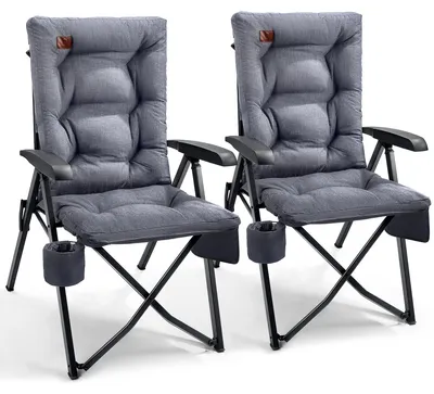 Image de Chaise de camping pliable avec dossier réglable