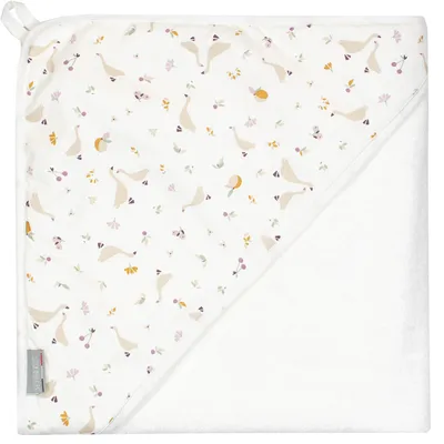 Productafbeelding van Grote badcape van katoen en bamboe, Sidon - 100 x 100 cm - Wit | van SEVIRA KIDS