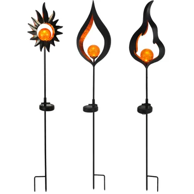 Produktbild von Premium-Gartengabel, beleuchtet, Solarbetrieb – 92 cm