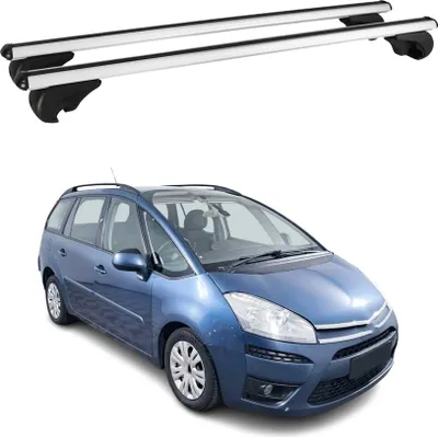 Produktbild von Dachträger Grundtäger für Citroen C4 Picasso 2006-2013 75kg Alu Silber 2 tlg