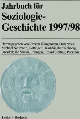 Produktbild von Jahrbuch für Soziologiegeschichte 1997/98