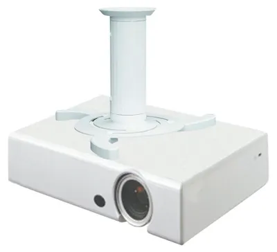 Produktbild von Neomounts BEAMER-C80WHITE Beamer Deckenhalterung - H 13-20 cm - volle Bewegung, Zimmerdecke, 15 kg, Weiß, Stahl, Manuell, 130 - 200 mm