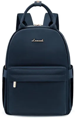 Produktbild von Kleiner Damenrucksack Wasserdicht Mini Daypack Schwarz für Reise