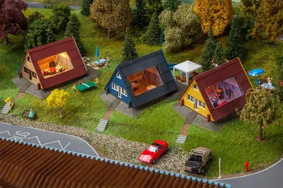 Produktbild von Faller 130606 - 1/87 / H0 Ferienhäuser-Set - Neu