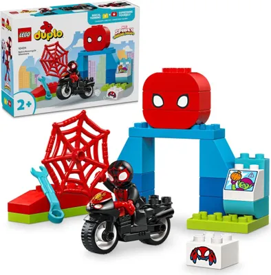 Obrázek produktu pro LEGO DUPLO Spin a dobrodružství na motorce, Sada na stavění, 2 rok/roky, Plast, 24 kusů, 370 g