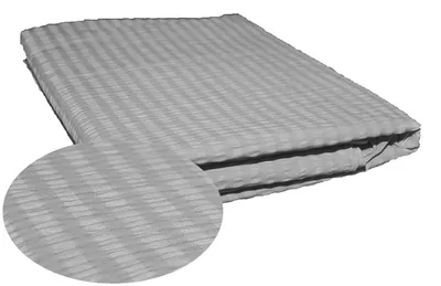 Produktbild von Nyks Krepp Betttuch 160x200 cm Grau ohne Gummizug