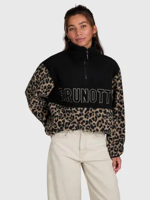 Produktbild von BRUNOTTI DA Chondra-Print Fleece Damen Fleecepulli multicolour/wild thing fungi S