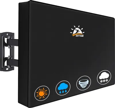 Obrázek produktu pro Zettum TV kryt pro 40-43 palcový televizor, ochranný kryt TV vodotěsný 600D OxfordPolyuretančerný