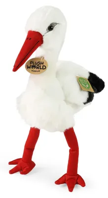 Immagine prodotto di Cicogna Peluche 32 Cm Mondo Peluche Ecologico