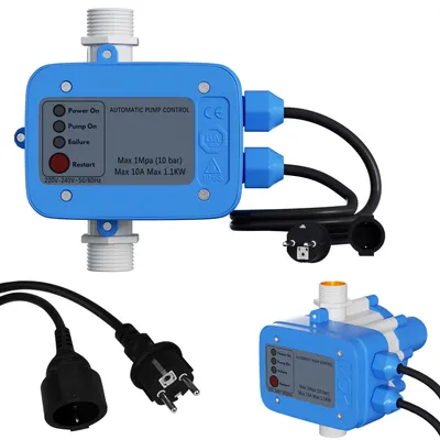 Produktbild von TolleTour Pumpensteuerung Druckregler Presscontrol Watertech Druckwächter Blau mit kabel