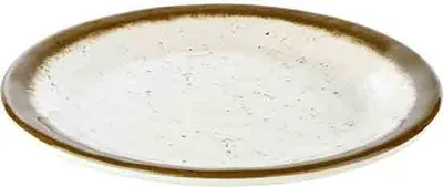Produktbild von APS 84510 Teller STONE ART, Ø 19 cm, Höhe 2 cm, Melamin, creme/braun
