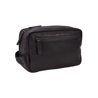 Produktbild von LEONHARD HEYDEN Leder Kulturbeutel Den Haag Washbag Black schwarz