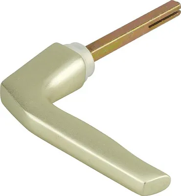 Image de 1/2 paire de béquilles pour porte, carré 7mm, couleur champagne - THIRARD