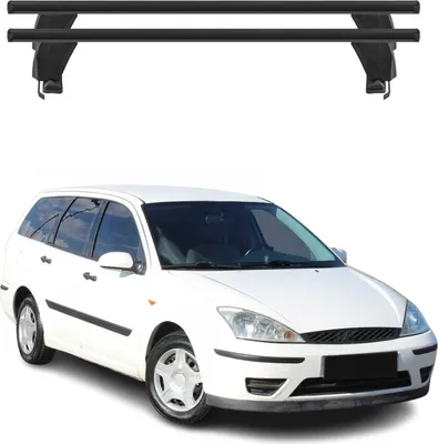 Image de Menabo Barres de toit Transversales pour Ford Focus I Break 1998-2005 Alu Noir