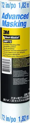 Produktbild von 3M Abdeckfolie für Hand-Masker M3000, vorgefaltet, Transparent - 1 Rolle 1,82 m