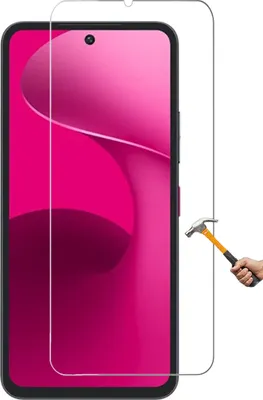A screen protector is shown placed over a smartphone screen.