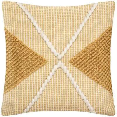 Produktbild von Kissen "r.o.w." senfgelb 45x45cm  - Atmosphera créateur d'intérieur