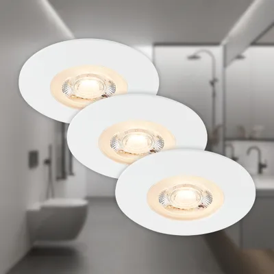 Obrázok produktu pre LED vstavané svietidlá, matná biela, IP65, 3xLED/5W