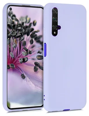 Produktbild von kwmobile Handyhülle für Huawei Nova 5T Hülle - TPU Case - Kabelloses Laden - Schutzhülle Cover in Pastell Lavendel