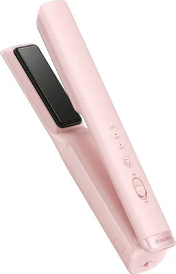 Produktbild von Dreame Hair Glamour Haarglätter, Kabelloser Tragbarer 2-in-1-Glätteisen, Negative Ionen, Gleichmäßige Wärmeverteilung, Drei Temperaturstufen, Rosa