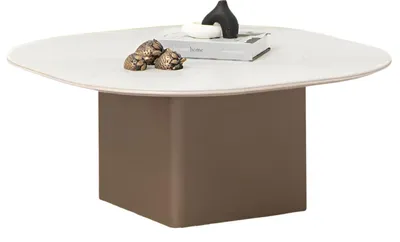 Produktbild von Stilvoller Weißer Couchtisch – Runder Tisch für Ihr Wohnzimmer und Designermöbel