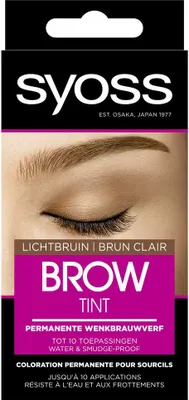 Produktbild von SYOSS – Brow Tint Hellbraun – Augenbrauentönung – Langanhaltende Farbe – Bis zu 10 Anwendungen - 1 Stück