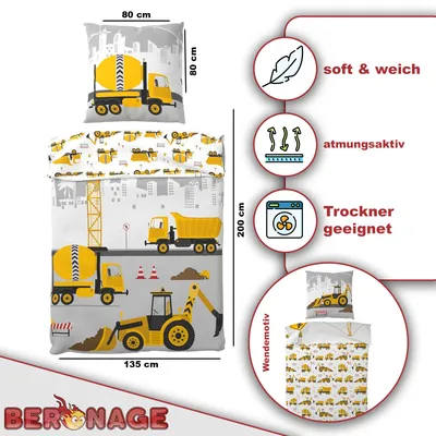 Produktbild von Bagger Bettwäsche Linon / Renforcé