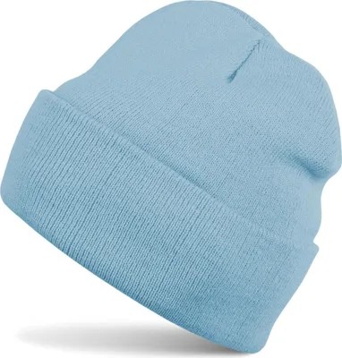 Produktbild von styleBREAKER Uni Beanie Strickmütze Einfarbig, Feinstrick Mütze doppelt gestrickt, warme Winter Strickbeanie 04024029