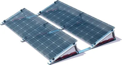 Produktbild von FlatFlex – Flachdach-Aufständerung Set 2×2 PV-Module hintereinander
