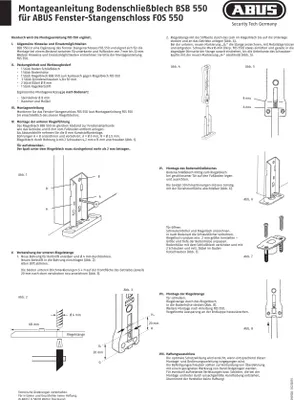 Produktbild von Abus BSB550 Bodenschließblech