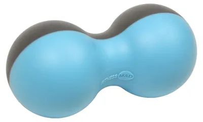 Produktbild von Fitness-Mad Massageball Peanut grau/blau 14cm Muskelentspannung