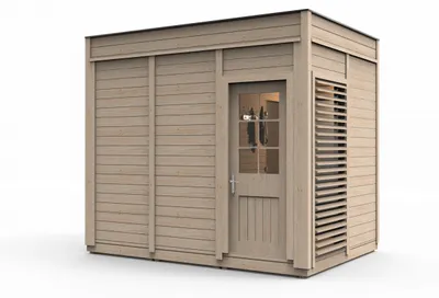 Productafbeelding van Sauna, houten sauna, droge sauna, tuin, houten sauna, buitensauna, tuinsauna