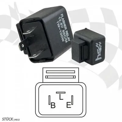 Produktbild von LED Blinkrelais 3-Polig 12V 1-100W