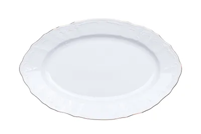 Obrázek produktu pro Mísa oválná Bernadotte, 34 cm, zlatá linka, Thun 1794